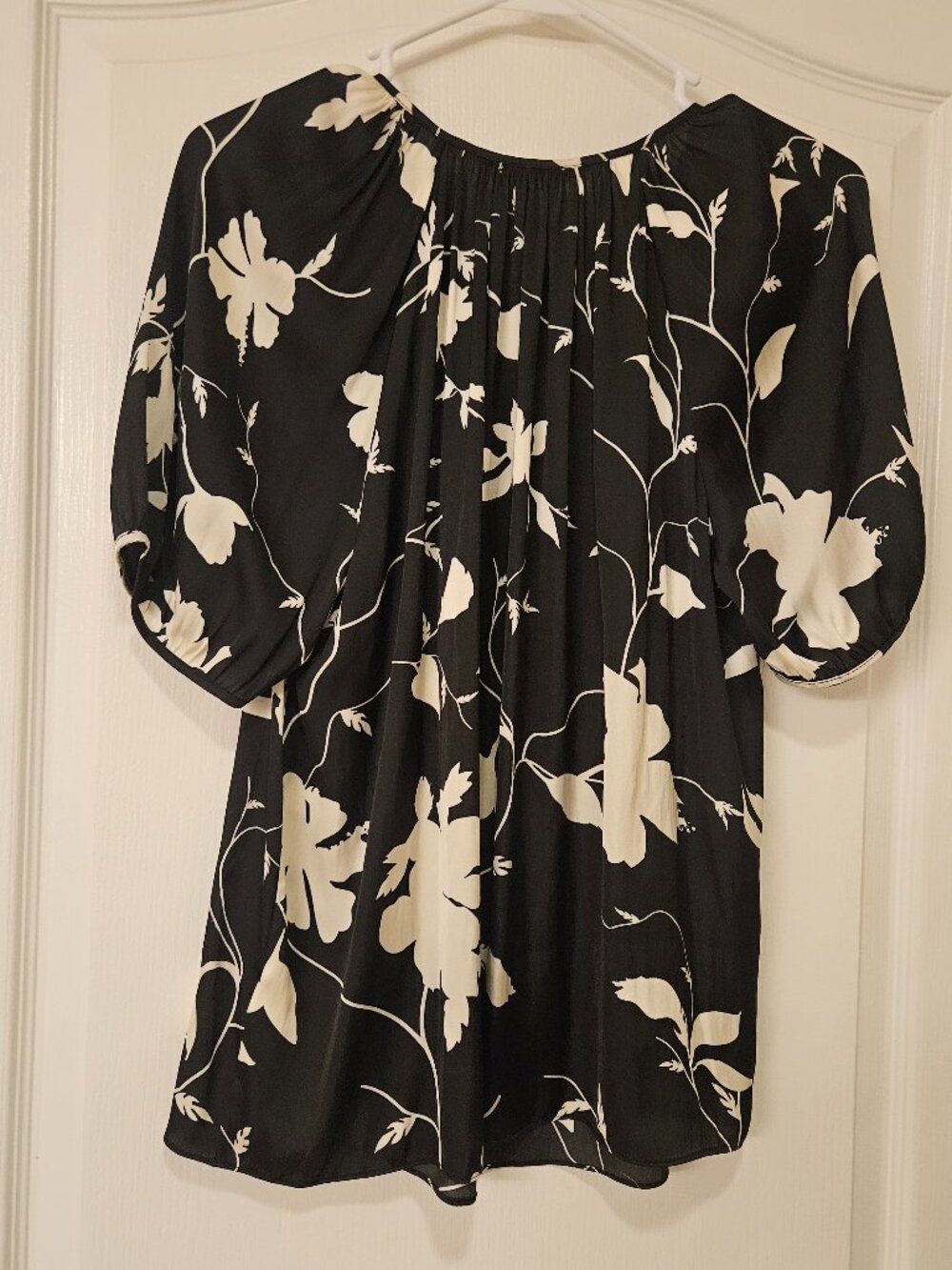 Nine West Blouse Black and Cream Size XS